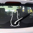 Autocollant de voiture fenêtre pare-brise arrière bâton de chat essuie-glace autocollant mouvement amusant