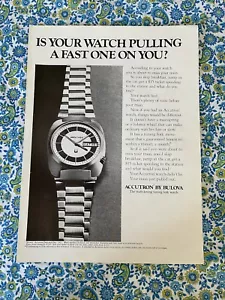 Vintage 1972 Bulova Accutron Watch Print Ad - Bild 1 von 7