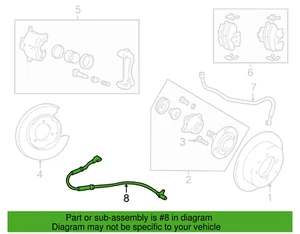 ( 1 ) GENUINE KIA 956803C601 ABS, Right Rear Wheel Speed Sensor 2003-2006 Optima - Picture 1 of 3