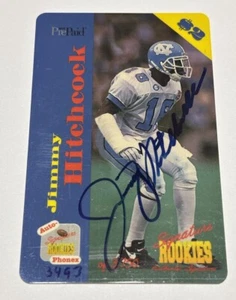 1995 Signature Rookies Jimmy Hitchcock Phone Card RC Rookie Autograph 3493/3750 - Picture 1 of 4