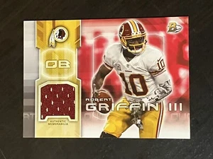 ROBERT GRIFFIN III jersey relic 2014 Bowman - Picture 1 of 2