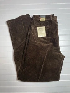 St Johns Bay Corduroy Pants Men's 36x34 Brown Straight Leg Regular Fit Trousers - Picture 1 of 8