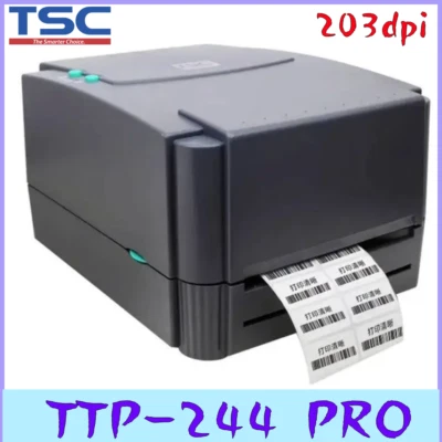 TSC TTP-244 Pro Thermal Transfer Barcode Printer 203 dpi Label Printer - Image 1 of 4