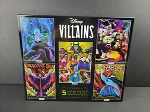 CEACO Disney VILLAINS 5 in 1 Puzzles 300-750 Piece NEW SEALED - Picture 1 of 11