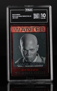 2015 Star Wars Perspectives Mace Windu Jedi Hunt TAG 10 GEM MINT - WANTED - Picture 1 of 4