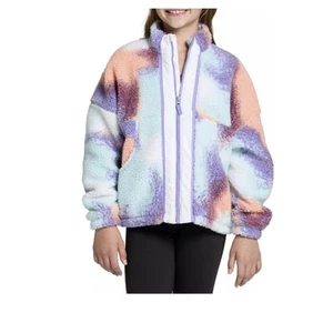 DSG Girls Cozy Fleece Full Zip Jacket Sherpa Style NWT size M - Picture 1 of 2