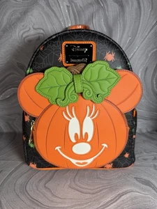 Disney Parks Halloween Loungefly Minnie Mouse Glow in the Dark Mini Backpack - Picture 1 of 5