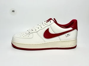 Herren Nike Air Force 1 07 Low Premium Leather Sail Red Coconut Milk verschiedene Größen - Bild 1 von 21