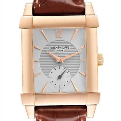 Patek Philippe Gondolo Rose Gold Silver Dial Mens Watch 5111 Papers - Image 1 of 4