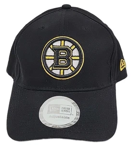New Era Boston Bruins Black Adjustable Strapback Hat Cap Officially Licensed NHL - Bild 1 von 15