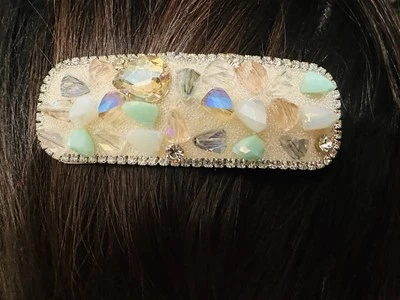 Cordón Rectangular Brillante Estrás Boda Cumpleaños, 7.5x2.5cm Foto 1 de 4