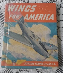 Wings For America Fighting Planes of the USA 1941 Rand McNally Vintage Aviation Book - Bild 1 von 10
