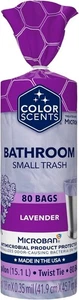 Color Scents kleine Müllbeutel - 4 Gallonen, 80 Beutel (1 Packung mit 80 Stück), Twist... - Bild 1 von 8