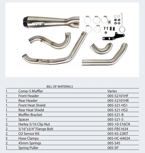 Sistema de escape completo pulido Two Brothers Comp-S 2-1, Harley Softail 2000-2017 Foto 1 de 1
