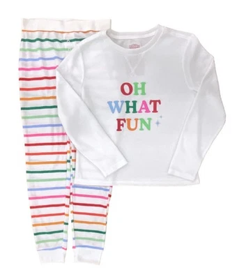 Oh What Fun Juego de Pijama Térmico Familiar a Juego - Juego de 2 Piezas Blanco Wondershop™ Foto 1 de 4