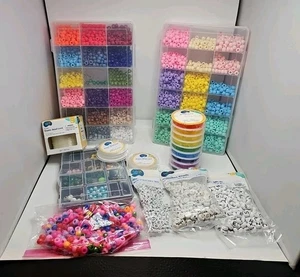 Großes Konvolut Perlen zur Schmuckherstellung Basteln  - Bild 1 von 15