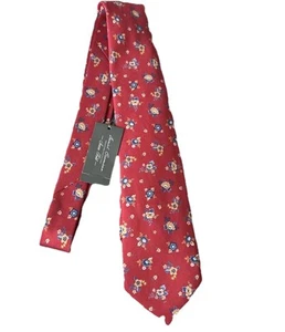 Cravatta Daniel Cremieux Seven Fold Neck Ltd Ed Floreale 83/289 100% Seta Nuova con etichette $125,00 - Foto 1 di 12