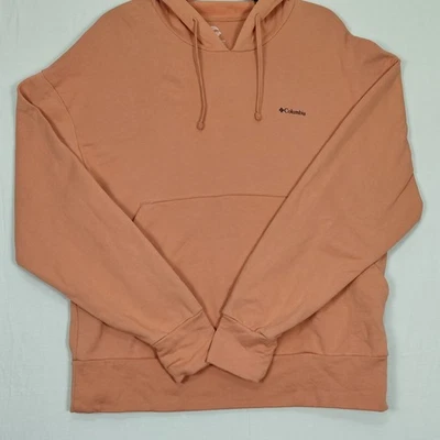 Sudadera con capucha Columbia manga larga coral ligero talla S/P logotipo para mujer Foto 1 de 4