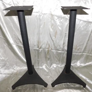 Metall Lautsprecher Ständer Paar 24" 25" mit Pfosten zum Verstecken von Kabeln - Bild 1 von 4