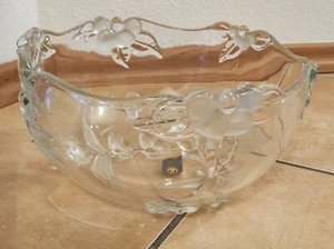 Glas Schale Schüssel Original Walther mit Blumenmuster - Bild 1 von 5