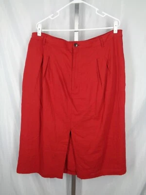 Falda midi Banana Republic mezcla de lino talla 20 alta brasas oxidadas nueva Foto 1 de 4