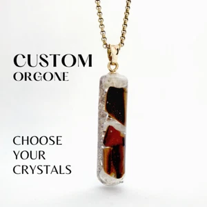 Orgonite Necklace 50 custom crystals. Abundance, Blessings, Luck, Love & Health. - Picture 1 of 10