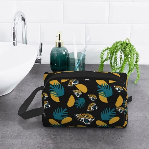 Jacksonville Jaguars Storage Bag Portable Large Capacity Toiletries Storage Bag Cover