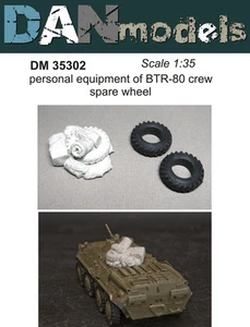 Dan Models 35302 Ausrüstung Personal von BTR-80 Crew & Ersatzrad Maßstab 1/35 Kit - Bild 1 von 12
