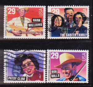 OFF paper #2771-74 Country Music Legends 29c (used set of 4) 1993 _n144 - Picture 1 of 1
