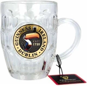 Shamrock Gift Company Guinness Toucan Gilroy Collection Glass Hobnail Tankard - Picture 1 of 1
