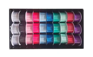 BULK 30 SATIN RIBBON 3MTR 38MM 30ROLL DISPLAYED BOX - Picture 1 of 1