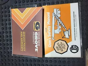 Grove Crane Users Safety Manual and Service Policy Warranty 1980's? - Picture 1 of 5