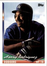 1994 Topps SPANISH BILINGUAL #727 Henry Rodriguez LOS ANGELES DODGERS