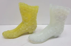 FENTON DAISY BUTTON SHOE BOOT VASELINE AND ORANGE GLOW - Picture 1 of 12