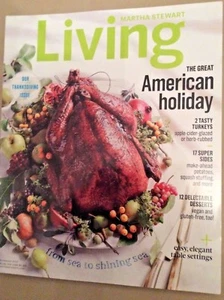 Martha Stewart Living November 2015 - The Great American Holiday THANKSGIVING IS - Picture 1 of 8