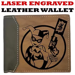 Harley Quinn - Harley Quinn Portafoglio Pelle Bifold Qualità Premium NUOVO - Foto 1 di 5