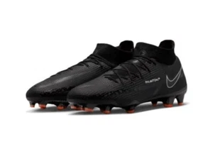 Men SZ 12 Nike Phantom GT2 Pro Dynamic Fit FG DC0759-001 Black Soccer Cleats - Picture 1 of 5