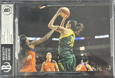 Breanna Stewart Signed 5x7 Photo BAS Slabbed Autograph Grade 10 Storm Liberty - Image 1 of 2