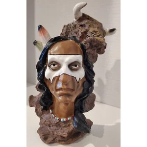 Native American Indian Decorative Bust 8 Inches Tall - Picture 1 of 10