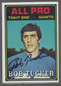 Autogramm 1974 Topps Bob Tucker - Giants - Bild 1 von 1