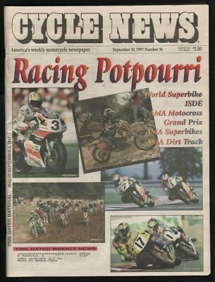 1997 September 10 Cycle News - Vintage Motorcycle Newspaper - Image 1 of 2
