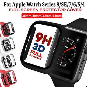 Watch Case Screen Protector Full Cover Fits For Apple iWatch Series 4/5/6/7/8 SE - Picture 1 of 17