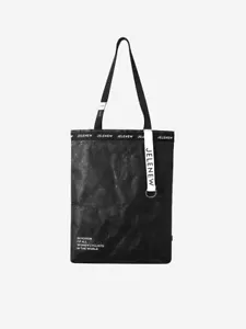 Jelenew Washable Paper Tote Bag Black - Picture 1 of 6