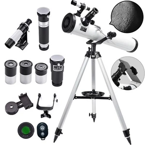 700mm Reflector Astronomical Telescope 525X with Phone Adapter for Moon Watching - Picture 1 of 17
