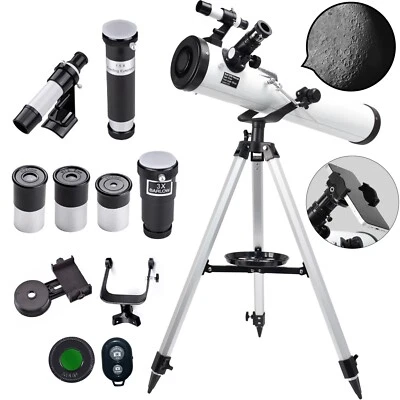 700mm Reflector Astronomical Telescope 525X with Phone Adapter for Moon Watching - Image 1 of 4