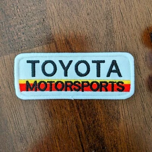 Toyota Motorsports Racing Cars Trucks Auto Motorsport Embroidered Iron On 1.5x4" - Picture 1 of 3