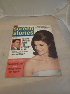 Screen Stories July 1966 (7/66) Jackie Kennedy, Sean Connery - Picture 1 of 3