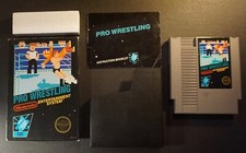 Nintendo Pro Wrestling 1987 NES Video Game 3 screw Cartridge, Manual & Box CIB