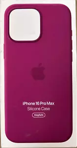 Genuine Apple Silicone Case with MagSafe iPhone 16 Pro Max - Fuchsia - Picture 1 of 1