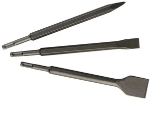 Set 3 Scalpelli SDS Plus 2 Spatola 1 A Punta Martello Demolitore Scalpello 250MM - Imagen 1 de 3